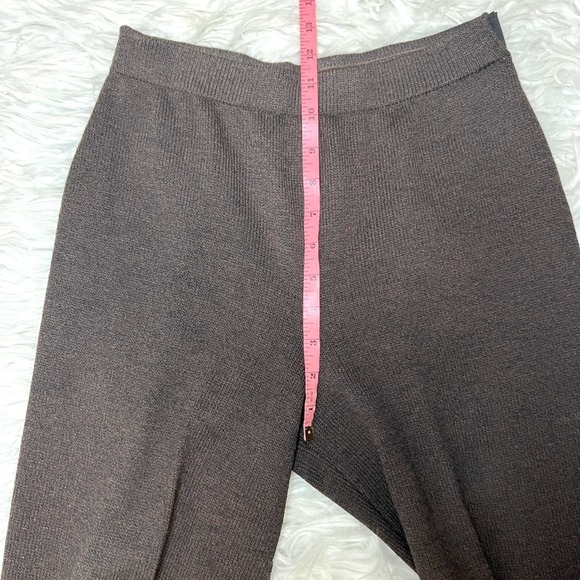 St. John Collection By Marie Gray Size 2 Chocolate Knit Trousers Women’s Size 2 - Picture 8 of 8